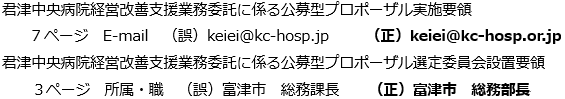 訂正のお知らせ